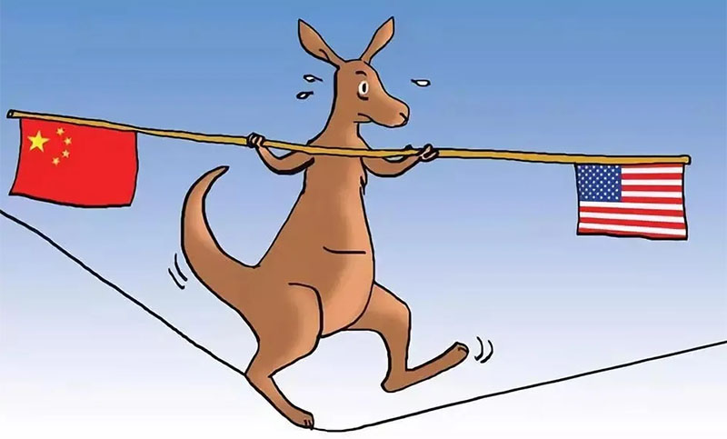 La política exterior australiana, entre la espada china y el cuchillo estadounidense