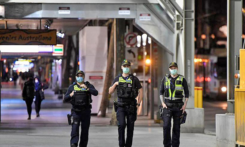 Primera jornada de toque de queda y cuarentena estricta en Melbourne ante el rebrote de coronavirus
