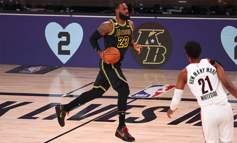 Lakers superó a Portland y está a un paso de las semifinales