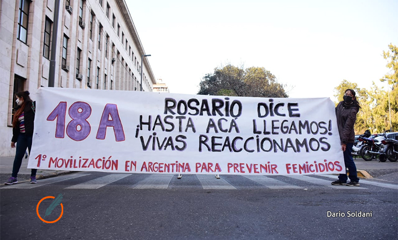 18A: distintas organizaciones se manifestaron frente a Tribunales «para prevenir femicidios»