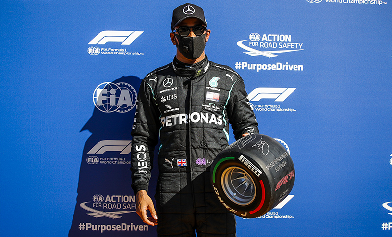 Hamilton se quedó con la pole position en Monza