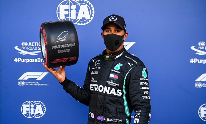 Hamilton logró la pole position en la Fórmula 1