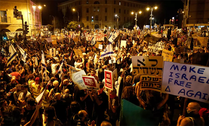 Undécimo sábado consecutivo de protestas contra Netanyahu en Israel