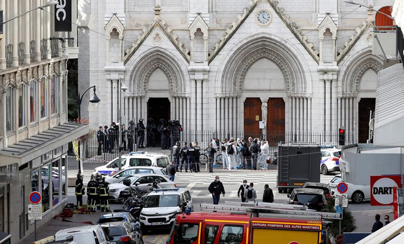 Ataque terrorista en Francia: tres muertos, uno de ellos decapitado, y varios heridos