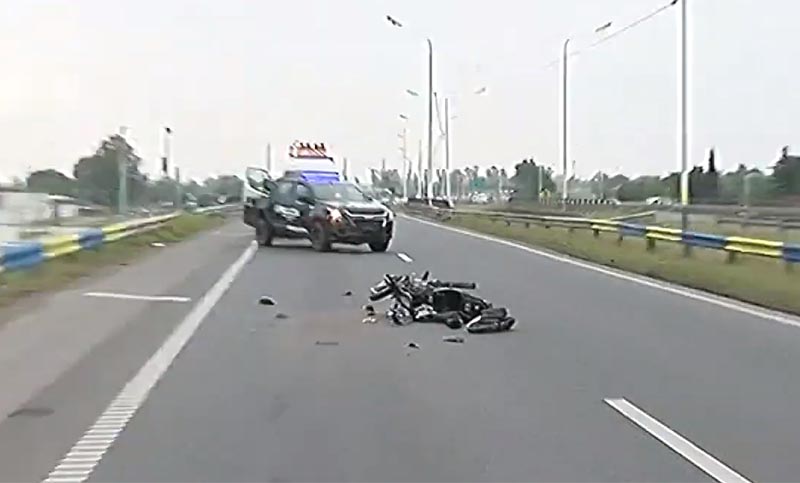 Un motociclista herido en un choque en Circunvalación
