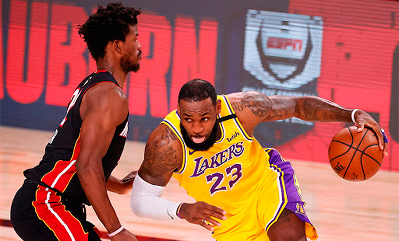 Lakers y Heat animan el segundo juego por las Finales de la NBA