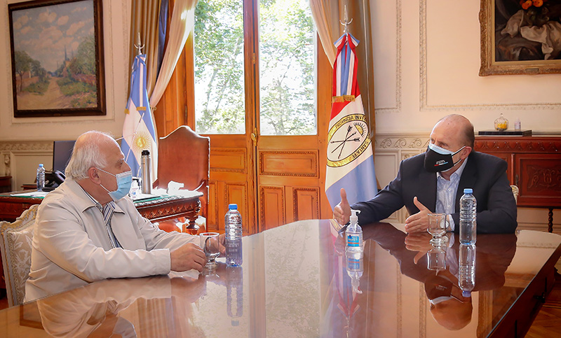 Perotti y Lifschitz se reunieron en Rosario para hablar del Presupuesto 2021