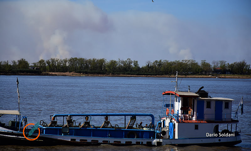 El 85% de los incendios en el Delta del Paraná fueron frente a Rosario 