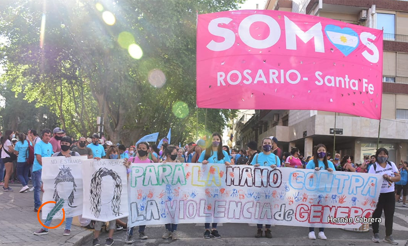 Organizaciones sociales se manifestaron contra la violencia de género 