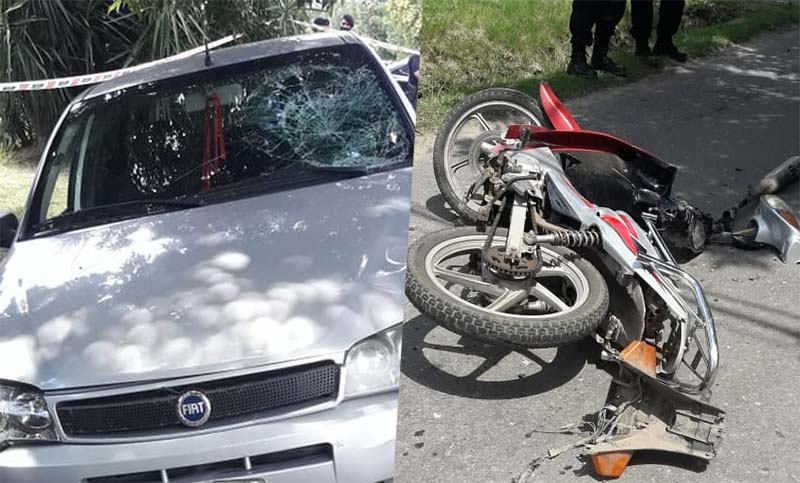 Una mujer murió tras chocar la moto con un auto en zona oeste