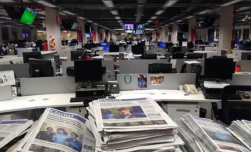 Periodistas paralizan por 24 horas las principales redacciones de los medios nacionales