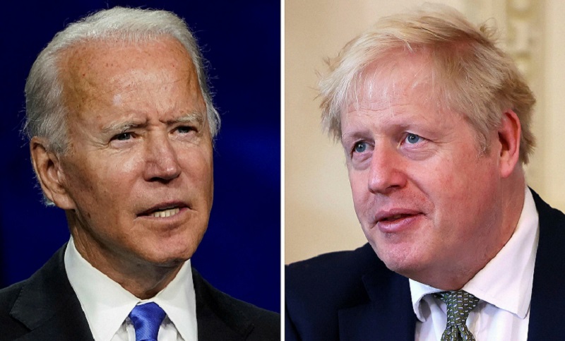 Biden y Johnson analizaron un trato de libre comercio entre Estados Unidos y el Reino Unido