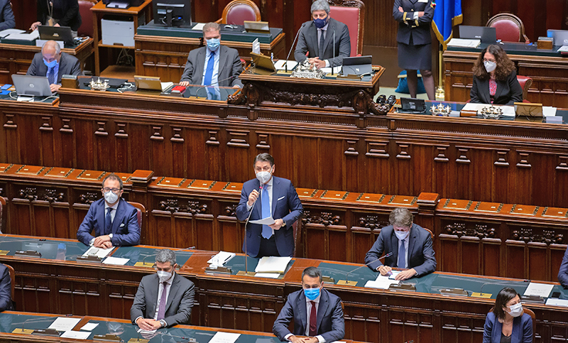 Tras el aval de Diputados, Conte busca la ratificación del Senado a su Gobierno