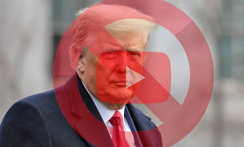 YouTube suspende el canal de Trump y borra un video por «riesgo de violencia»
