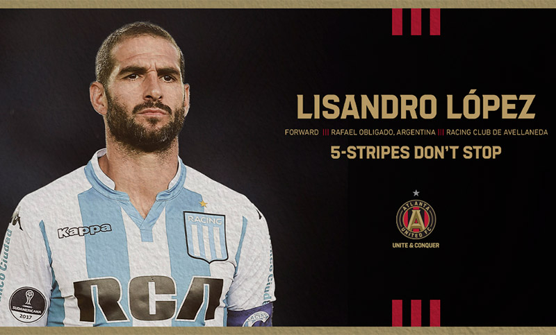 El Atlanta United de Heinze oficializó la llegada de Lisandro López