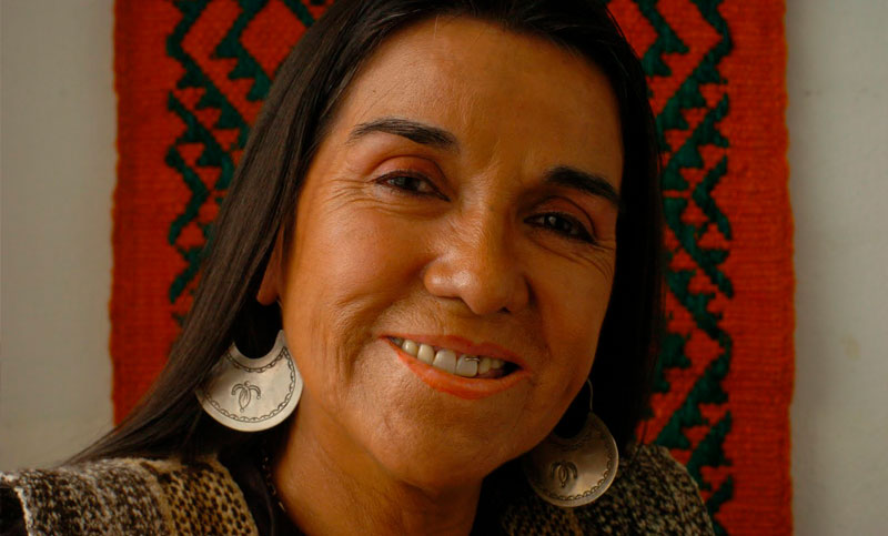 Distinguen a la mapuche Luisa Calcumil como la artista más representativa de la región