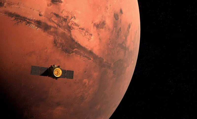 Emiratos Árabes se convirtió en la quinta potencia espacial al entrar en órbita con Marte