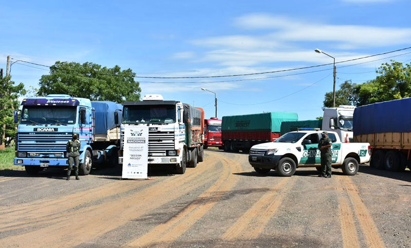 Contrabando de soja: doce camiones interceptados con destino a Brasil