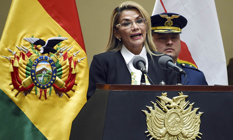 Libran orden de detención contra expresidenta de facto de Bolivia, Jeanine Áñez