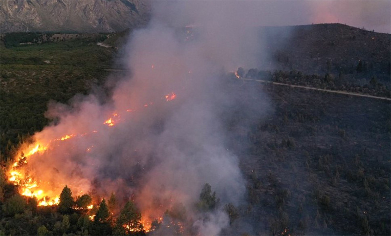 La AFIP dispuso medidas de alivio fiscal para las comarcas del paralelo 42 afectadas por incendios