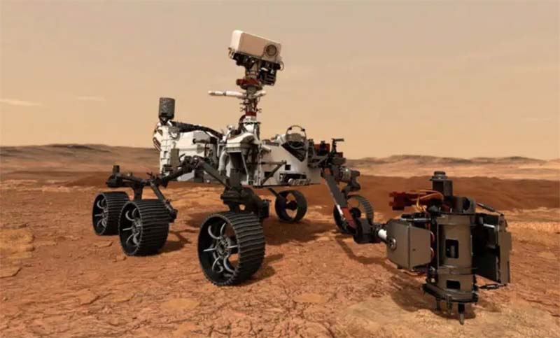 El explorador Perseverance recorrió sus primeros metros en Marte