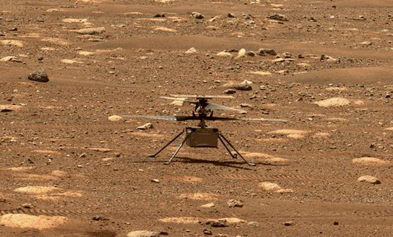 El helicóptero Ingenuity realizó su tercer vuelo en Marte