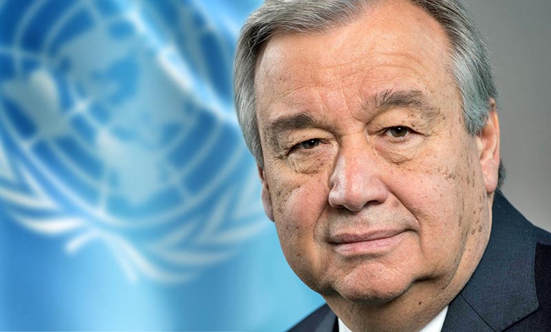 El secretario general de la ONU dijo que el mundo está «en alerta roja» por el cambio climático