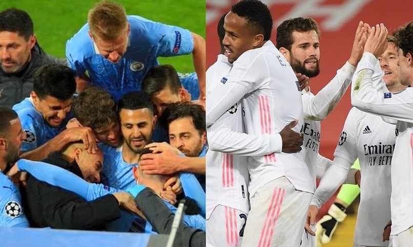 Manchester City y Real Madrid, a las semifinales de la Champions
