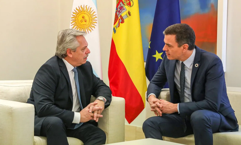 Alberto Fernández recibe al presidente español: reunión con empresarios y firma de acuerdos