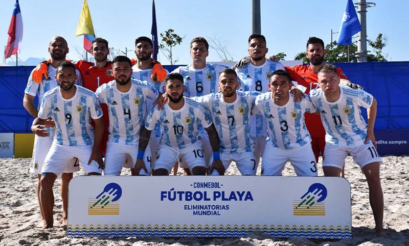 Argentina se recuperó con una goleada en las Eliminatorias del fútbol playa