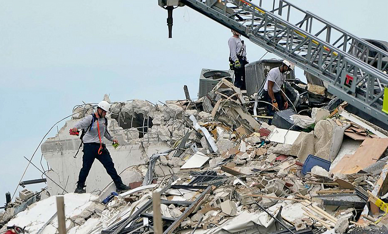 Confirman que ya son 4 los muertos y 159 los desaparecidos por el derrumbe del edificio en Miami