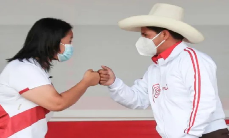 Empate técnico entre Fujimori y Castillo en el balotaje de Perú