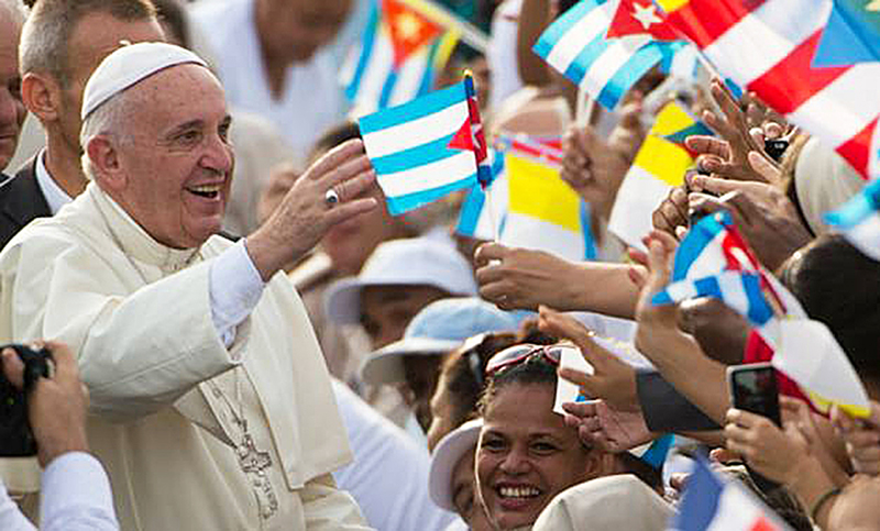 El Papa pidió que Cuba construya una sociedad “más justa y fraterna”