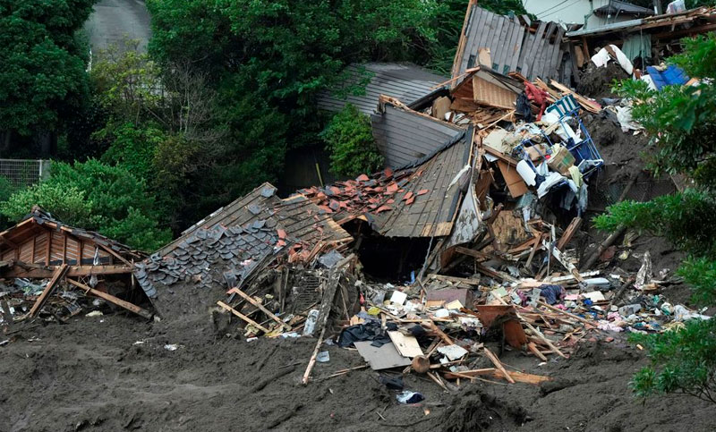 Ascienden a 15 los muertos por el deslizamiento de tierra causado por las lluvias en Japón