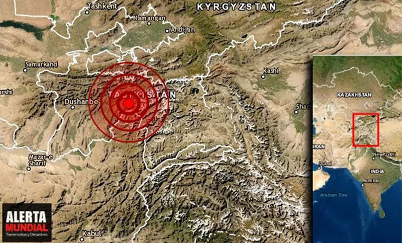Tayikistán: muertos y heridos luego de un terremoto de magnitud 5,9