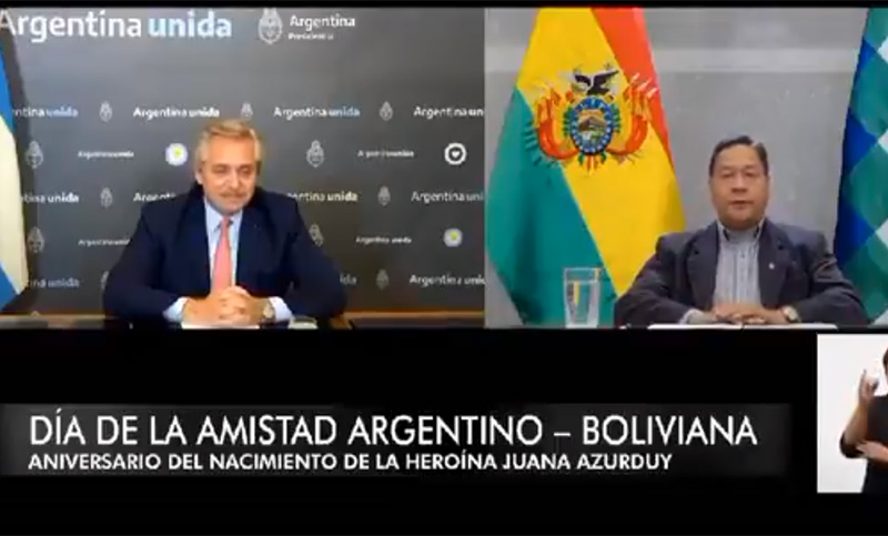 Fernández y Arce dialogaron sobre el envío de material represivo a Bolivia