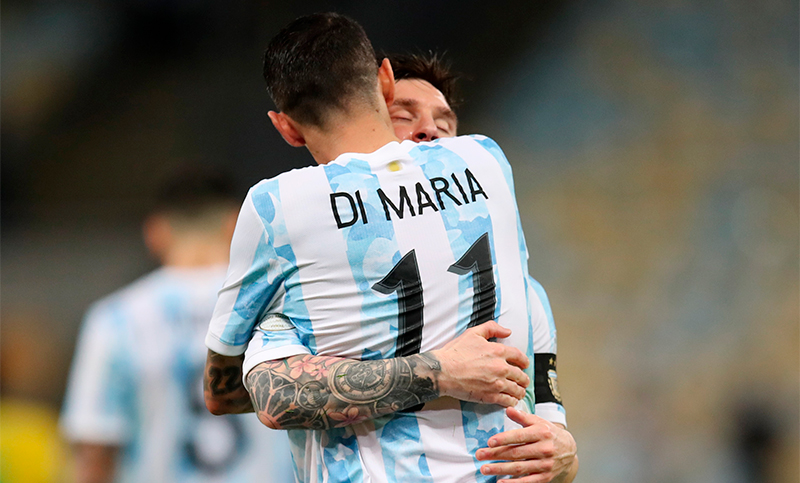 El tobillo de Di María y la carta de Messi tras el título de la Copa América