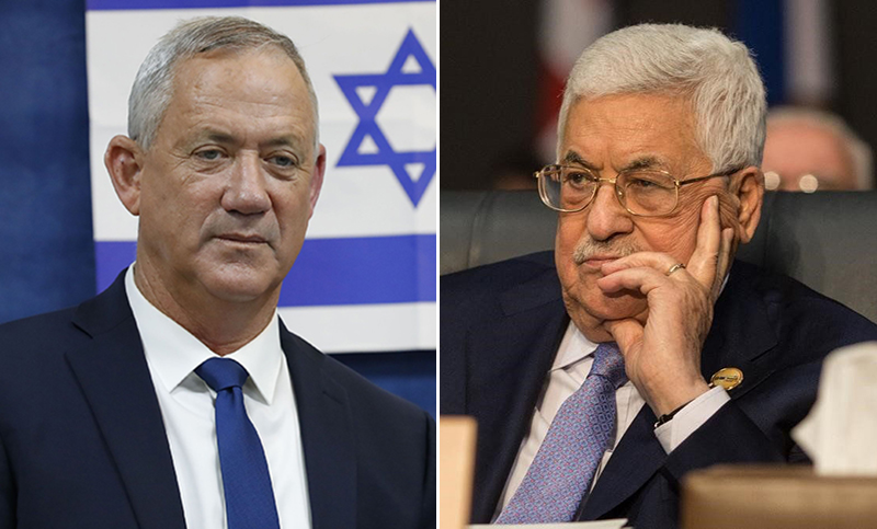 El ministro de Defensa israelí se reunió en Ramallah con el presidente palestino Mahmud Abbas
