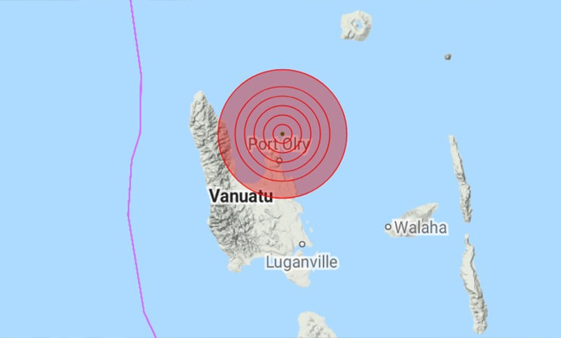 Emiten alerta de tsunami tras sismo de intensidad 6,8 en las costas de Vanuatu