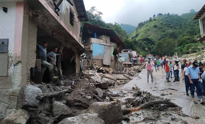 Fuertes lluvias en Venezuela: al menos 20 muertos y 14 mil familias afectadas