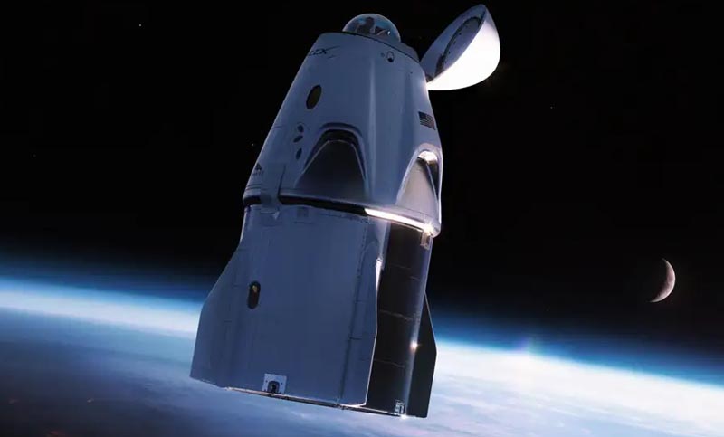 SpaceX comparte videos desde el espacio y fotos de su tripulación