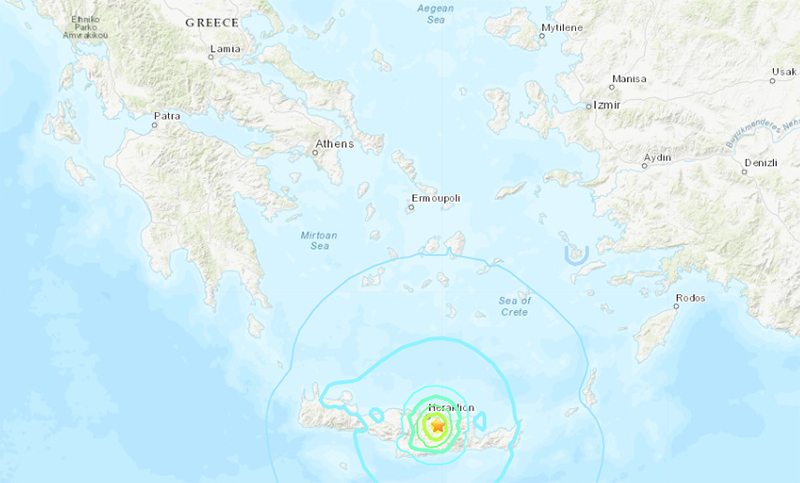 Un muerto y nueve heridos a raíz de un terremoto en la isla griega de Creta
