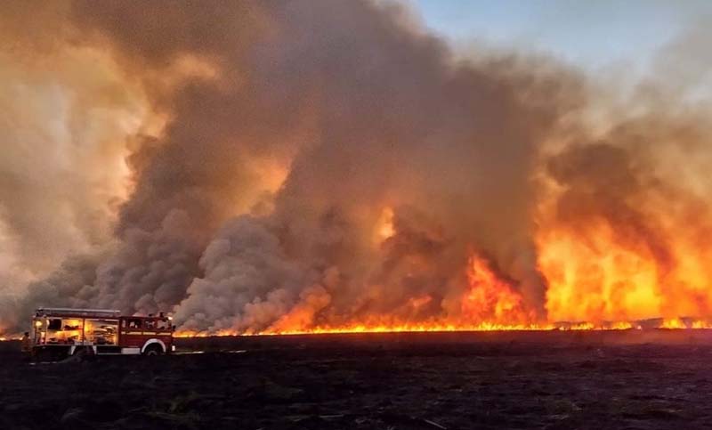 Un foco de incendio forestal se registra en Santa Fe