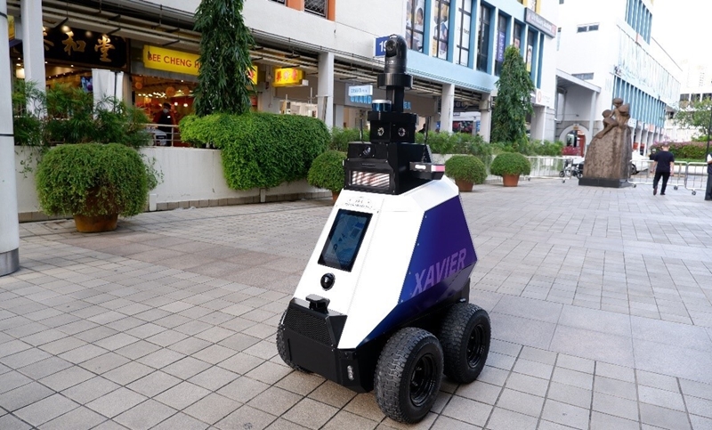 Llegaron los robots patrulla a Singapur