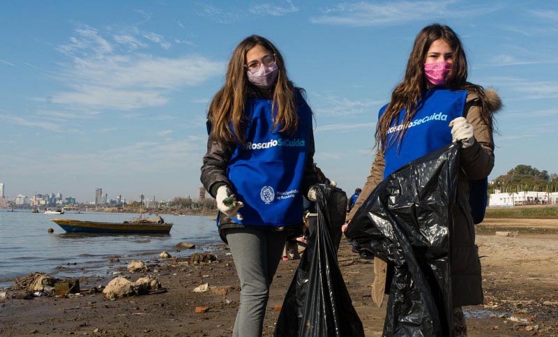 Se recogieron 900 kilos de basura en una nueva jornada de limpieza en el Paraná