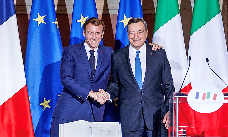 Italia y Francia firman un «acuerdo histórico» para relanzar la relación bilateral
