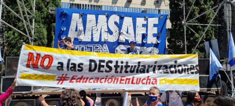 Destitularizaciones: los trabajadores de la educación siguen en pie de lucha