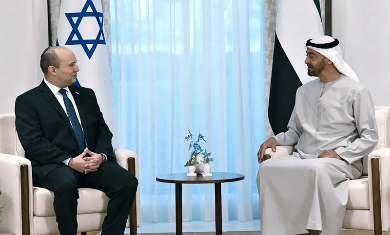 Histórica reunión en Emiratos Árabes entre el primer ministro de Israel y el príncipe heredero