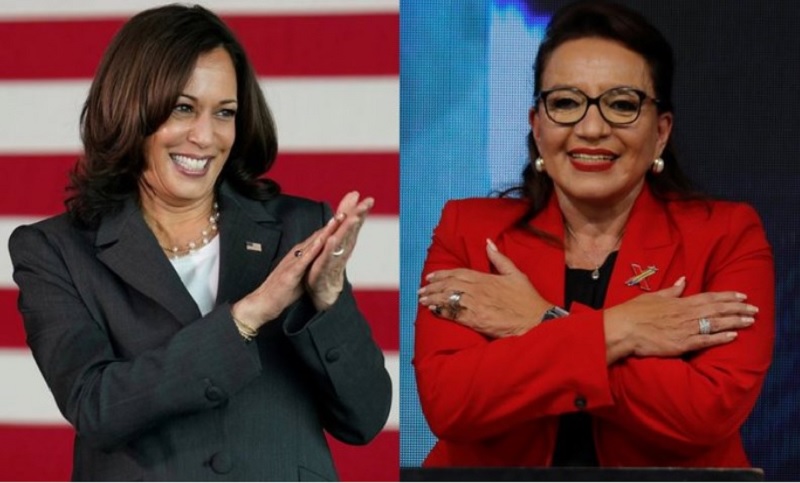 Kamala Harris, vicepresidenta de Estados Unidos, felicitó a Xiomara Castro por su triunfo en Honduras
