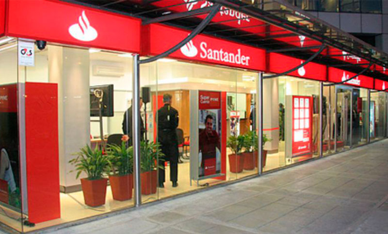 Sucursales del Santander paran este jueves contra el inicio de un ajuste amenazante